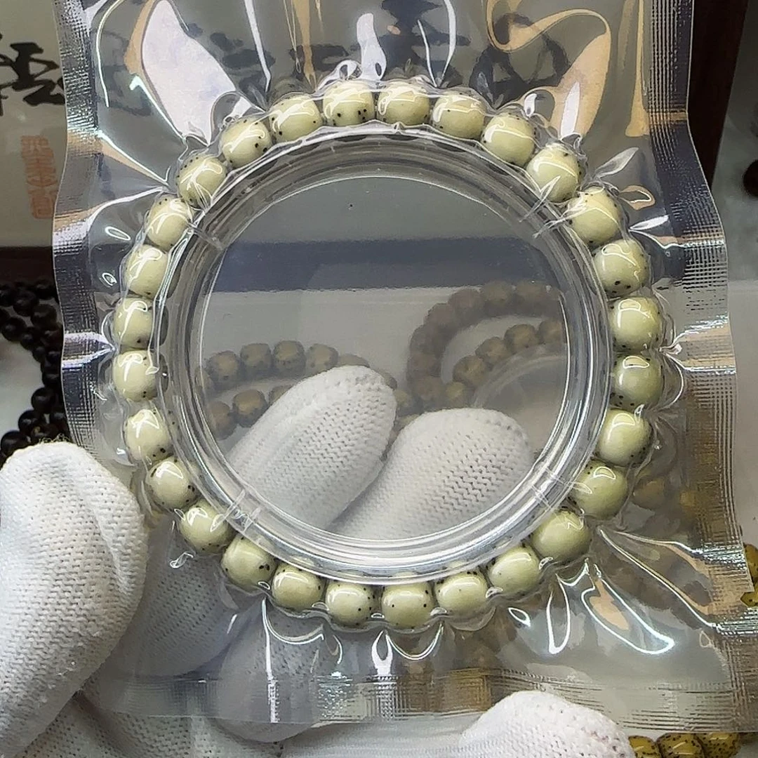 星月菩提手串卡8河豚绿背