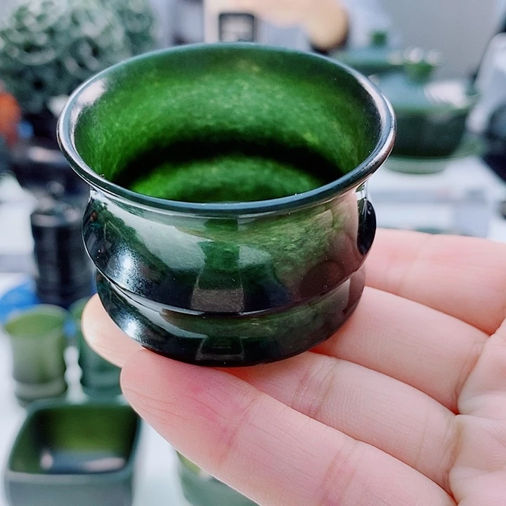 和田玉（青玉）未镶嵌把件微瑕