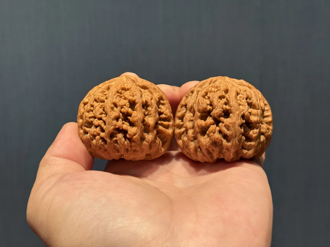 916-核桃专场默白出品【HY精品-平谷大粗筋】 精品核桃一对