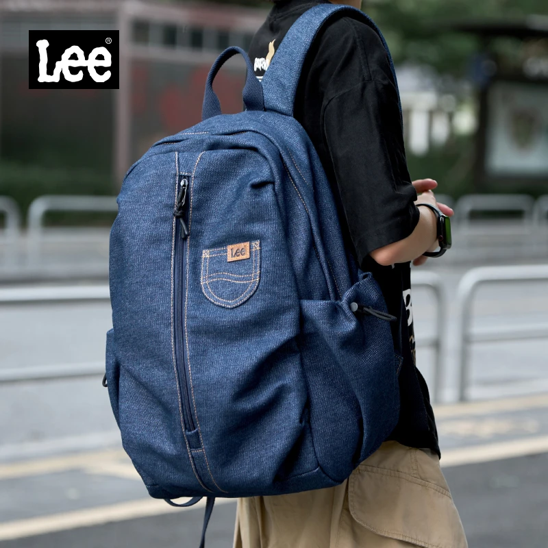 户外双肩包男士高中生书包女大学生2025简约时尚休闲通勤背包