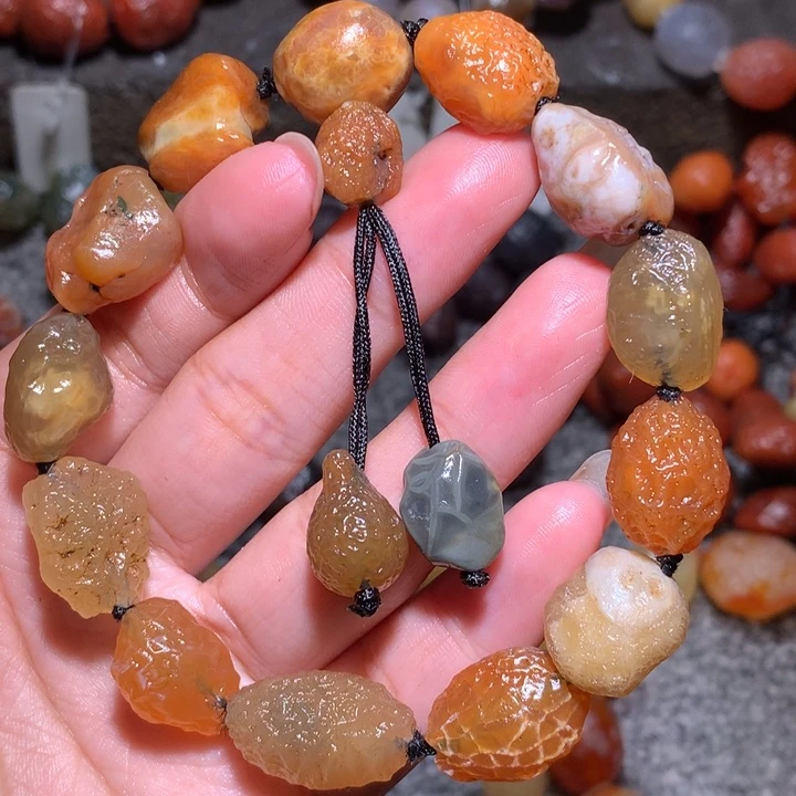 未镶嵌玛瑙/玉髓珠宝半成品