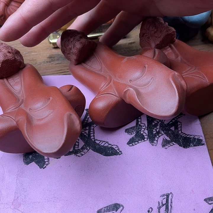 紫砂茶宠新*紫砂达摩