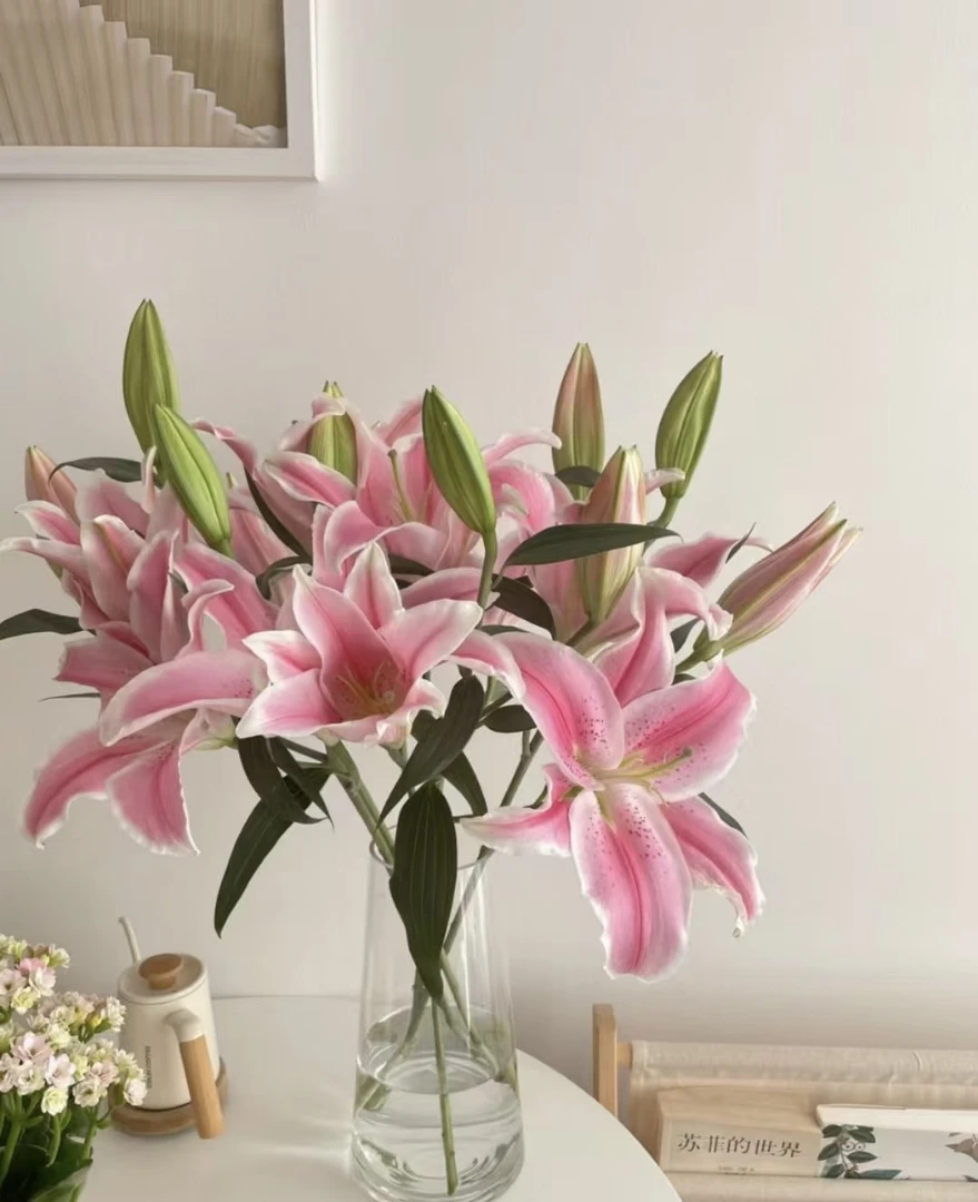 【妙花坊】粉色香水百合鲜花云南昆明直发0度以下必拍保温棉