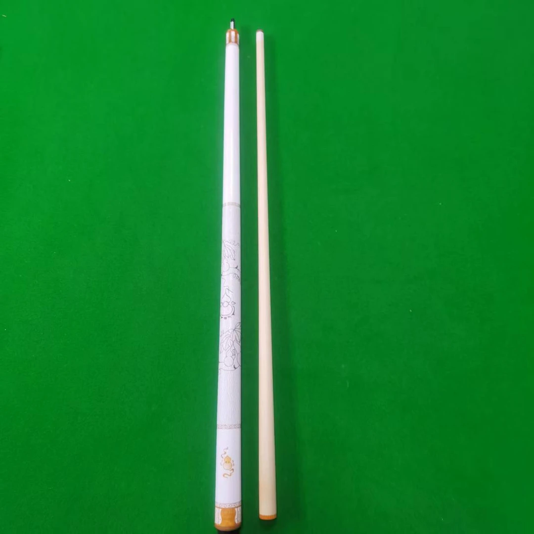 【急速03】美式慢八牙1/2分体大头台球杆适用于中式斯诺克中八