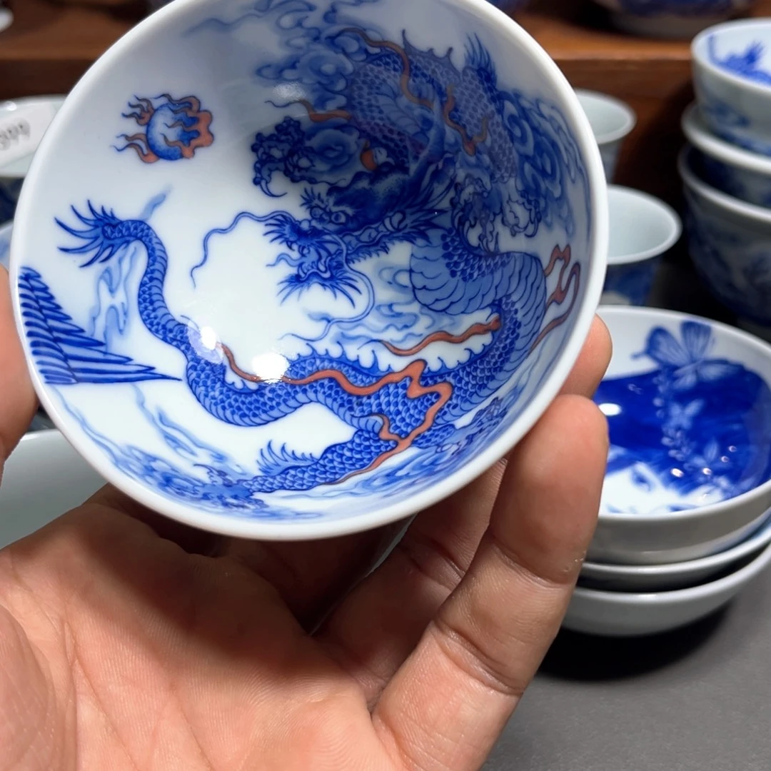 清***落摆件手工手绘哈哈哈哈微瑕