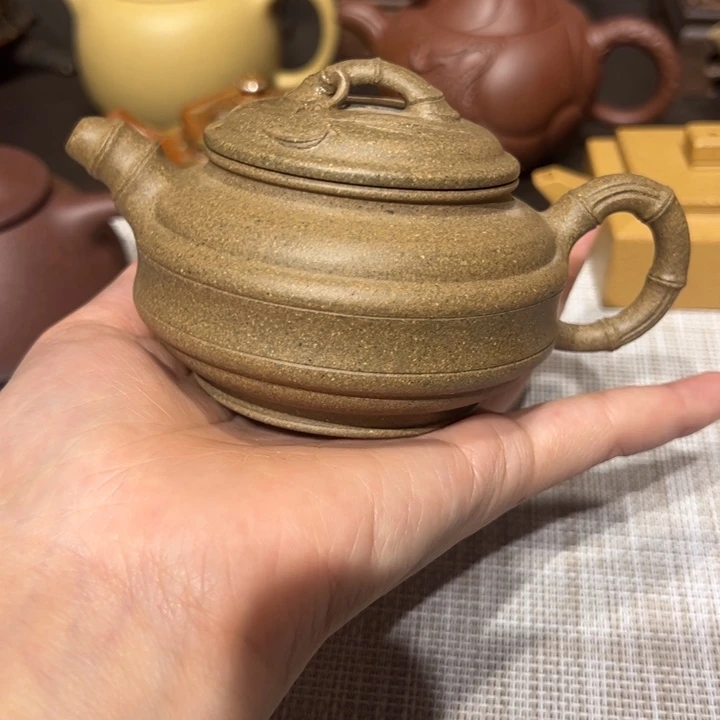 茶壶紫砂双线，容量150毫升，青段