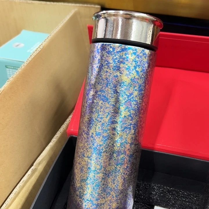手工艺品琉璃钛杯蓝色420