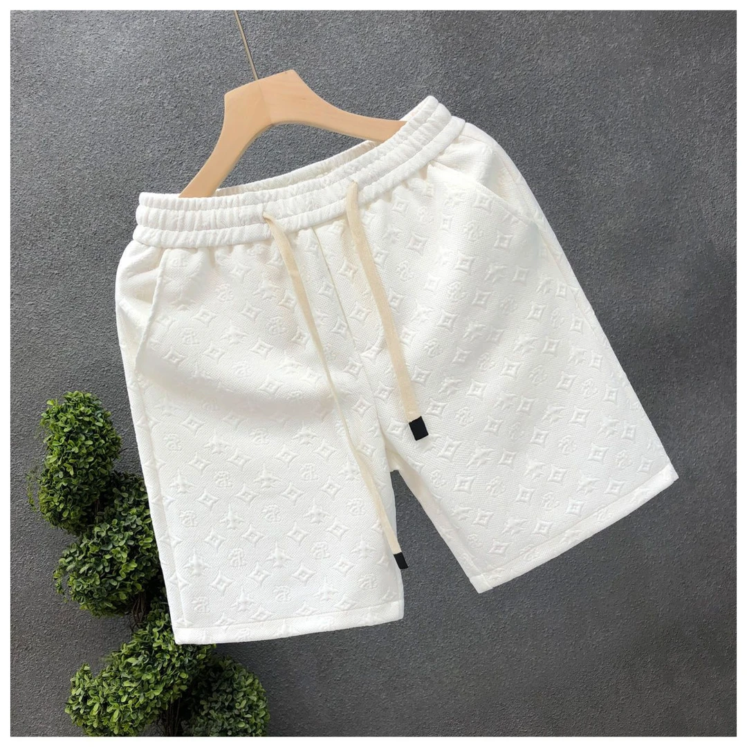 轻奢休闲短裤男款夏季高端裤子时尚百搭五分裤男士沙滩直筒大裤衩