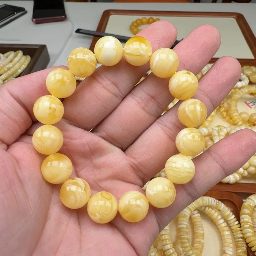 手链琥珀未镶嵌12.8mm