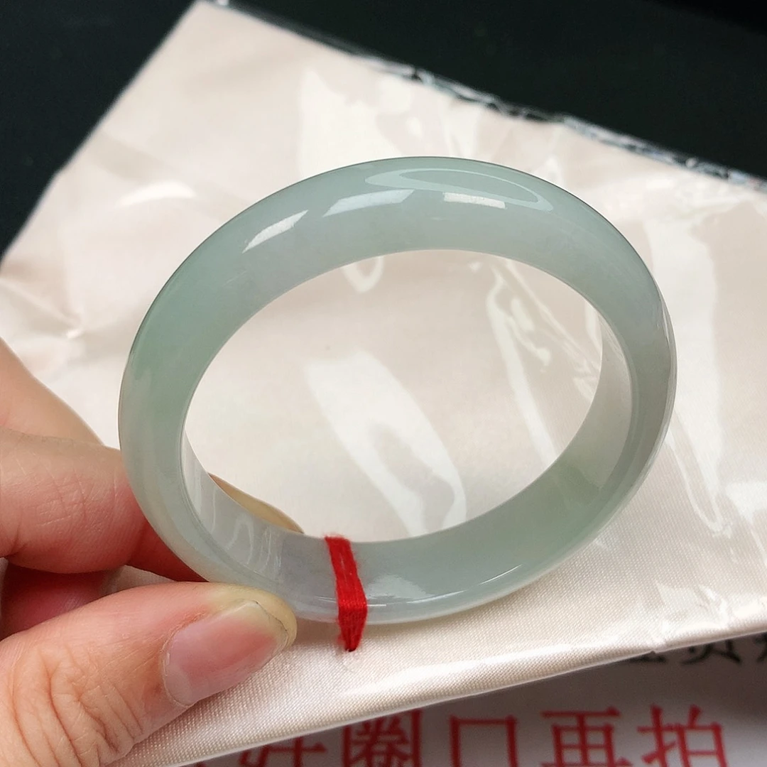 翡翠手镯未镶嵌缅甸天然52-53
