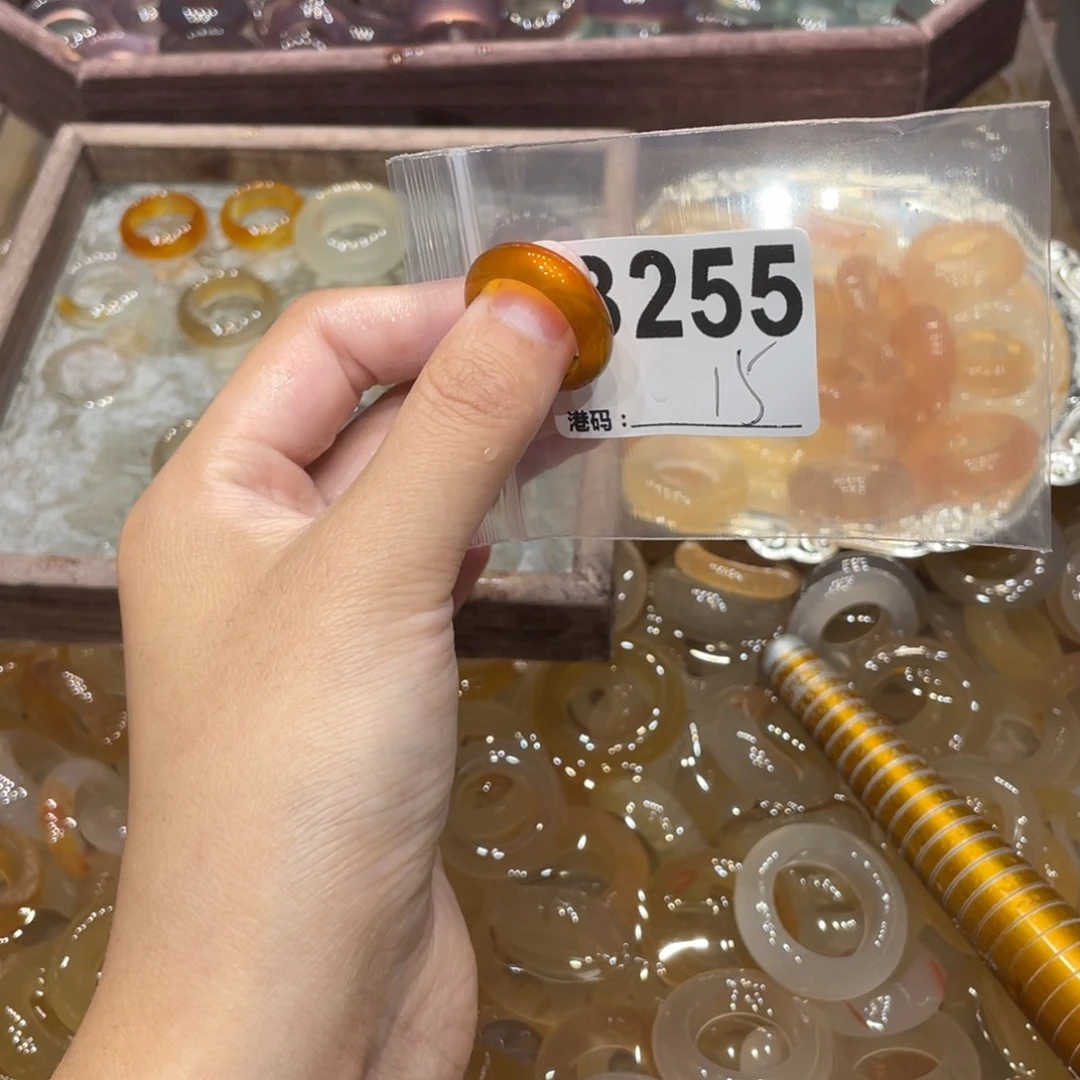 玛瑙/玉髓未镶嵌戒指255