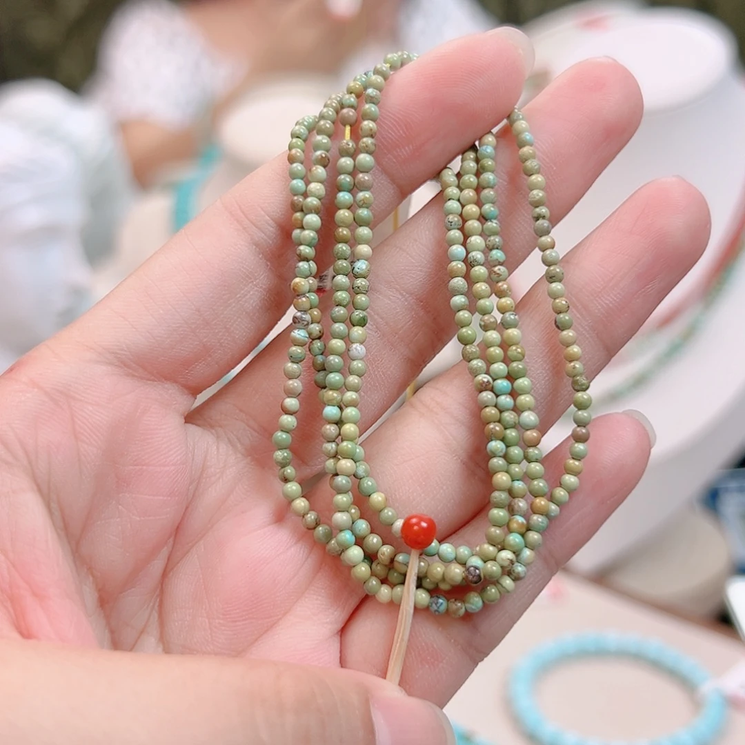 南红玛瑙放漏米链未镶嵌