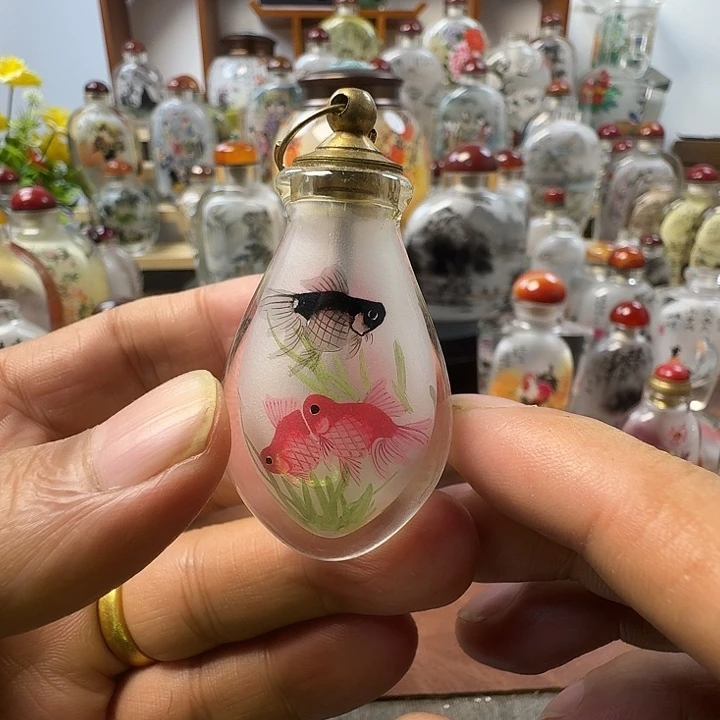 鼻烟壶内画手工绘制