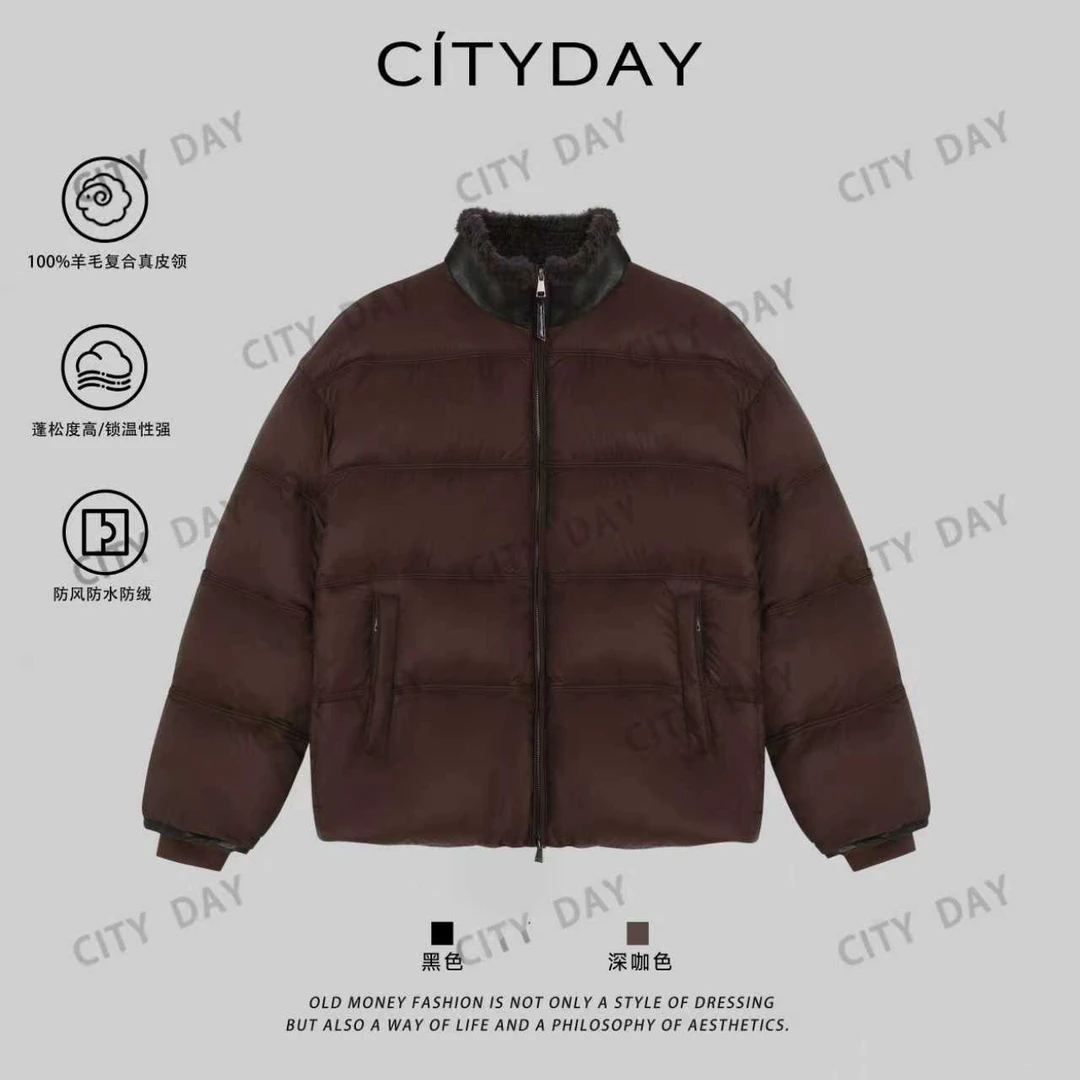 CityDay【楠哥】一等品 绯红女巫100羊毛老钱无性别厚羽绒服 8559