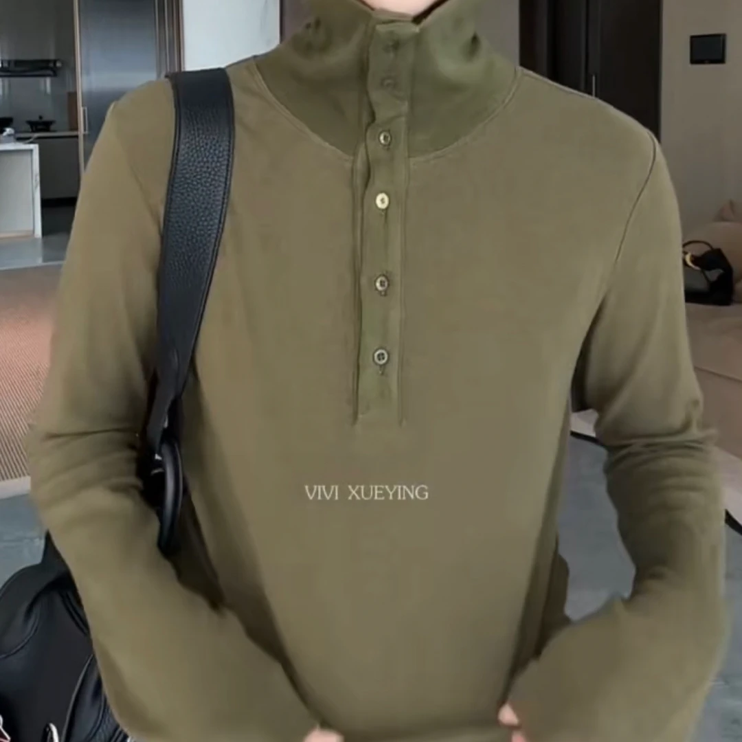 简约通勤长袖T恤ol网红休闲风加厚极简风时尚修身女