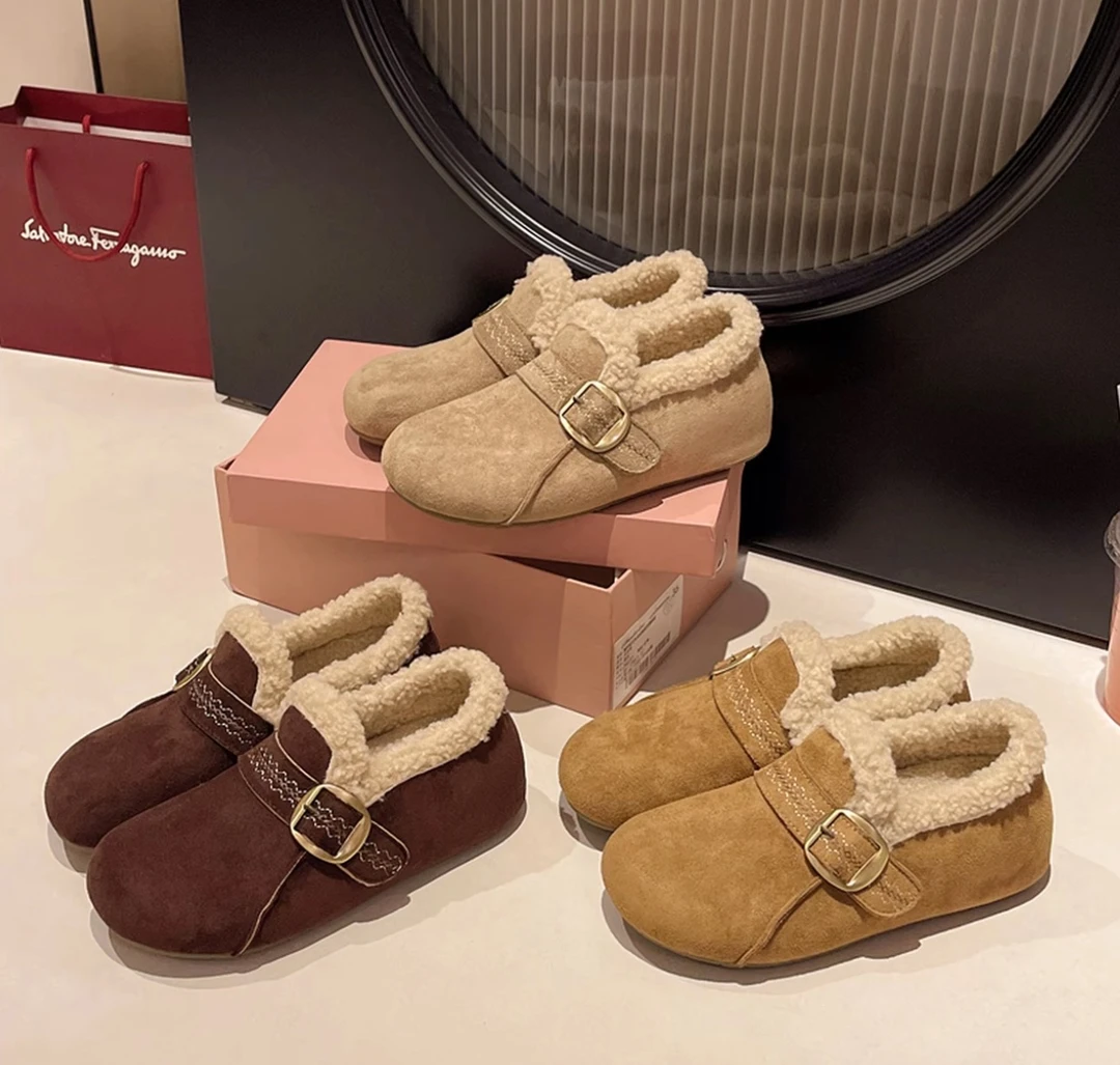 5CM内增高魔术贴欧若风舒适软底拼色加绒保暖勃肯鞋