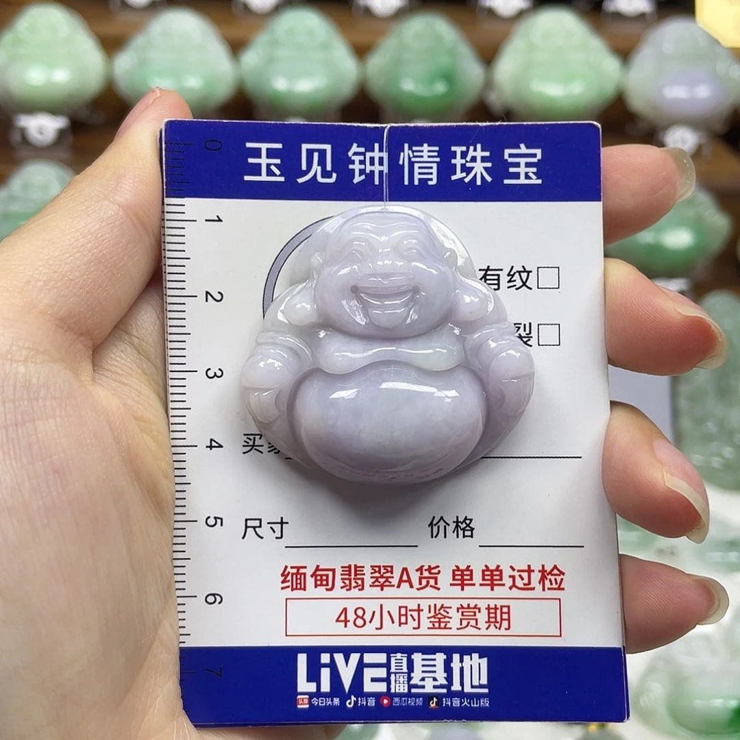 翡翠未镶嵌颈饰佛公