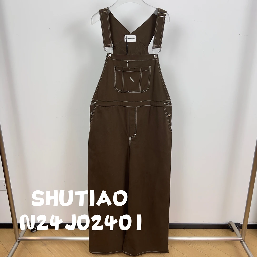 【SHUTIAO】2024秋冬：新款小众设计款背带裤N24J02401