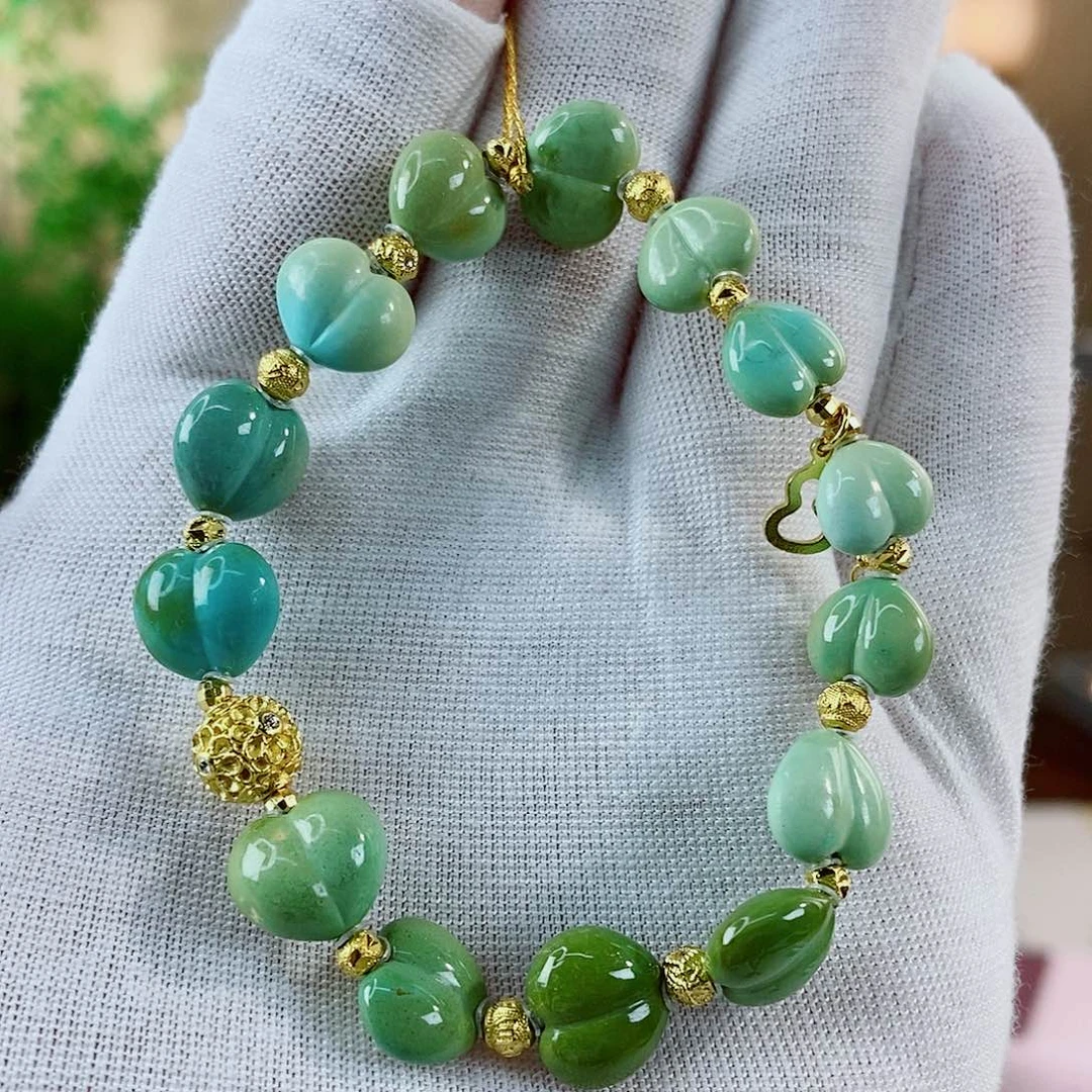 银S925镀金镶嵌绿松石珠宝奇石