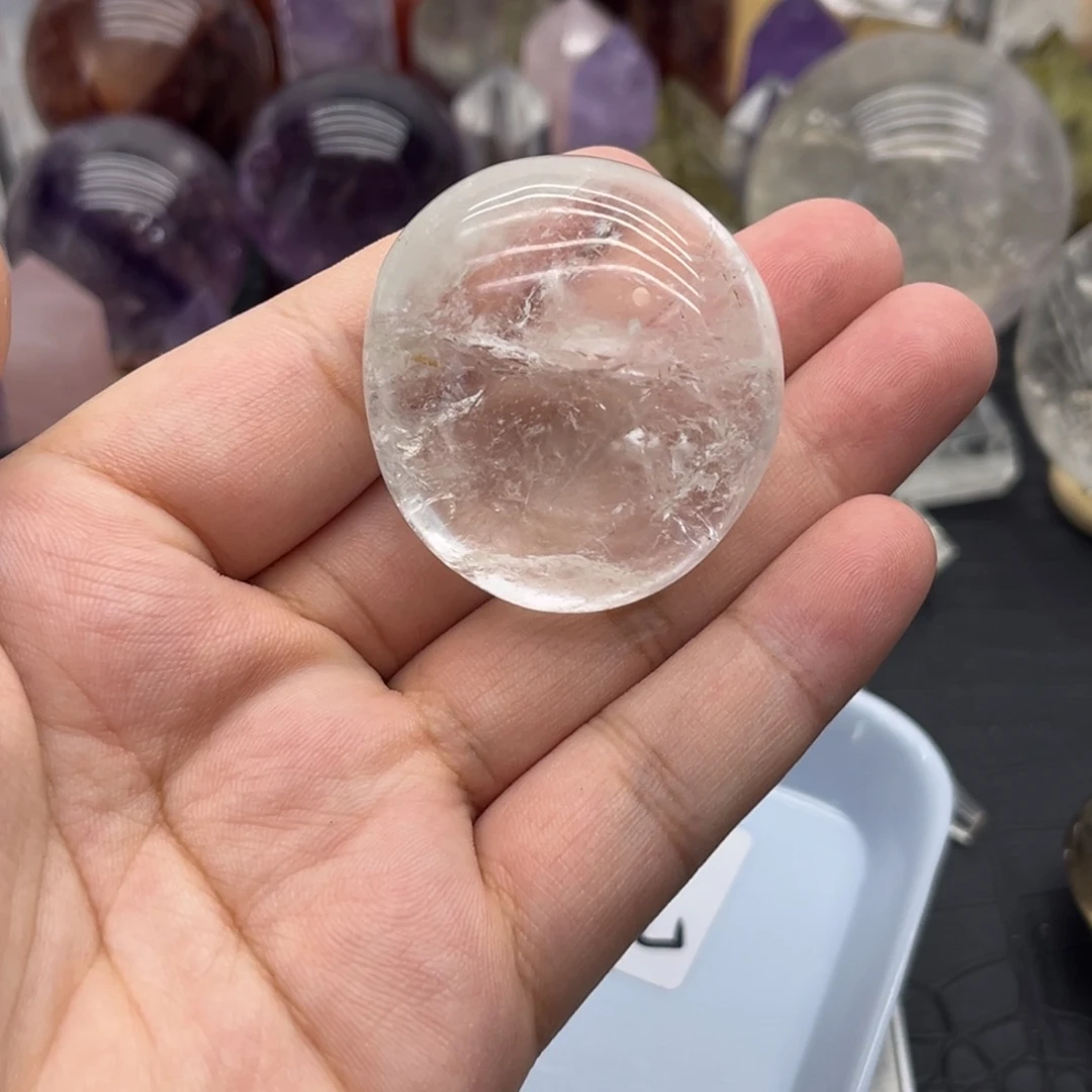 未镶嵌珠宝半成品水晶6 白水晶手握