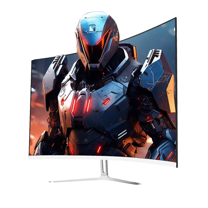 未拆封 KLKE/凯利科 24曲面白色显示器超薄100hz