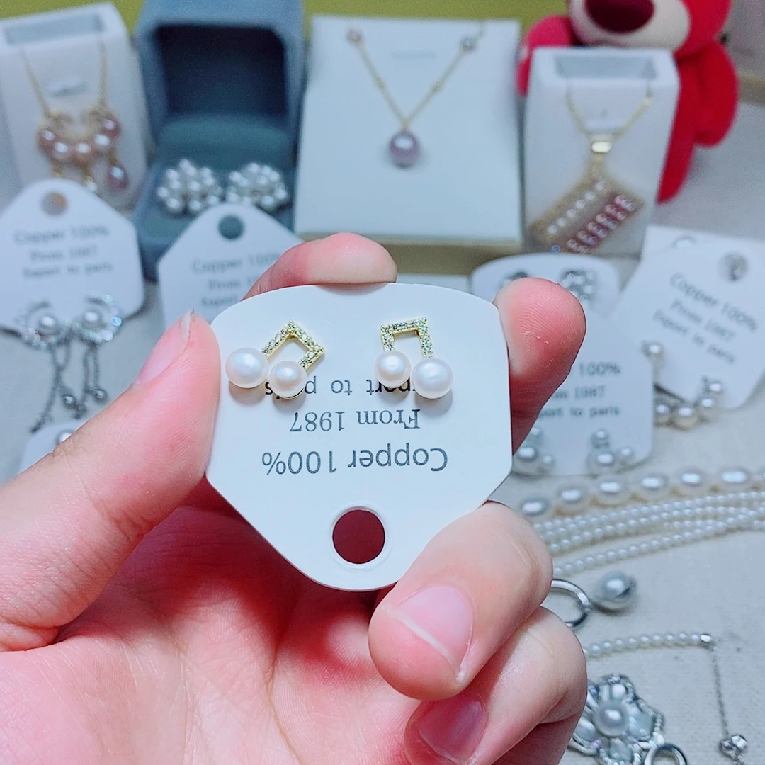 未镶嵌淡水珍珠耳饰