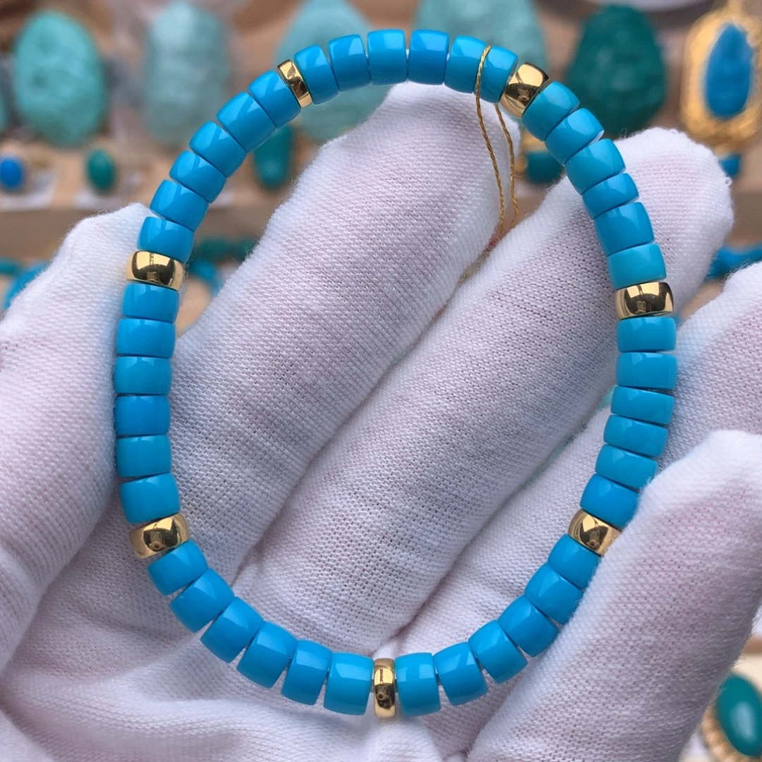 绿松石未镶嵌珠宝奇石5.7mm