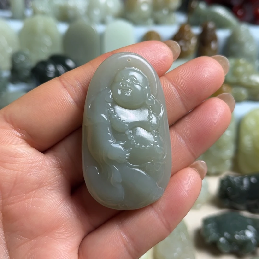 和田玉未镶嵌挂件