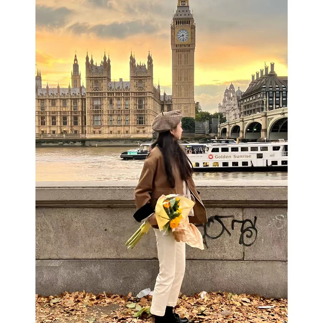 欧夏拉 《美式飞行员》小众高级感夹克工装Polo领棒球服外套新款