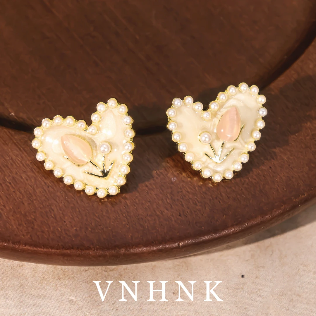 铜合金仿珍珠耳饰 美可儿  G495    金色小众时尚耳环