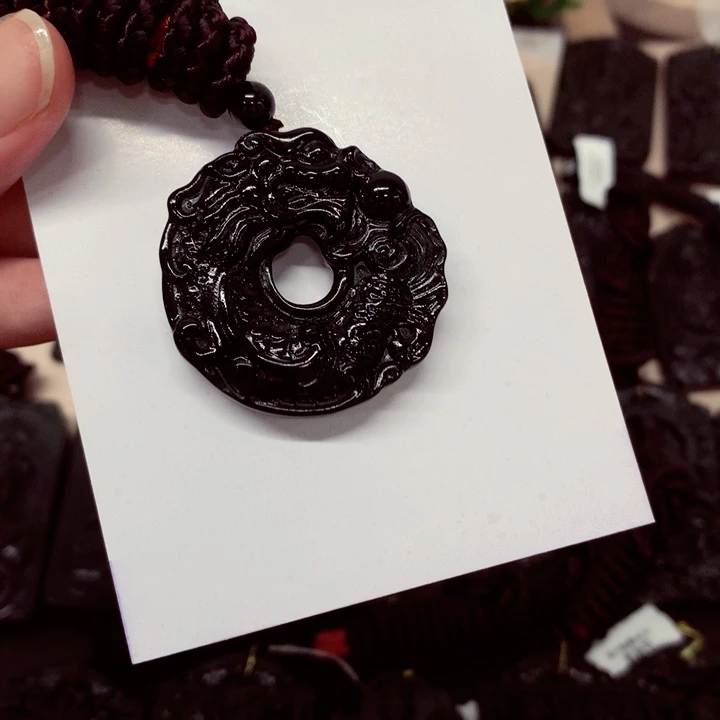 天然a货钢琴黑挂件