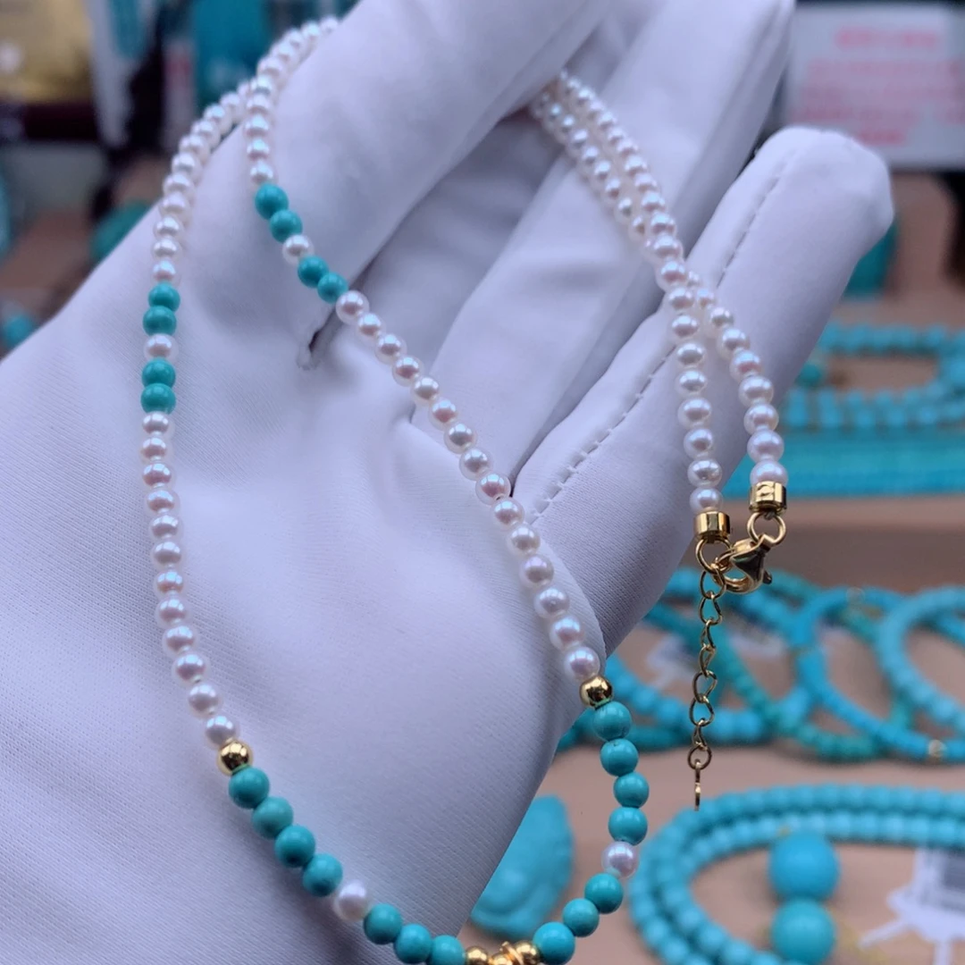 绿松石银S925镶嵌珠宝奇石