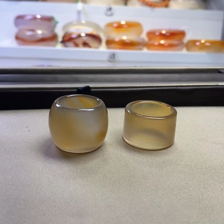 玛瑙/玉髓戒指未镶嵌快**生一个19