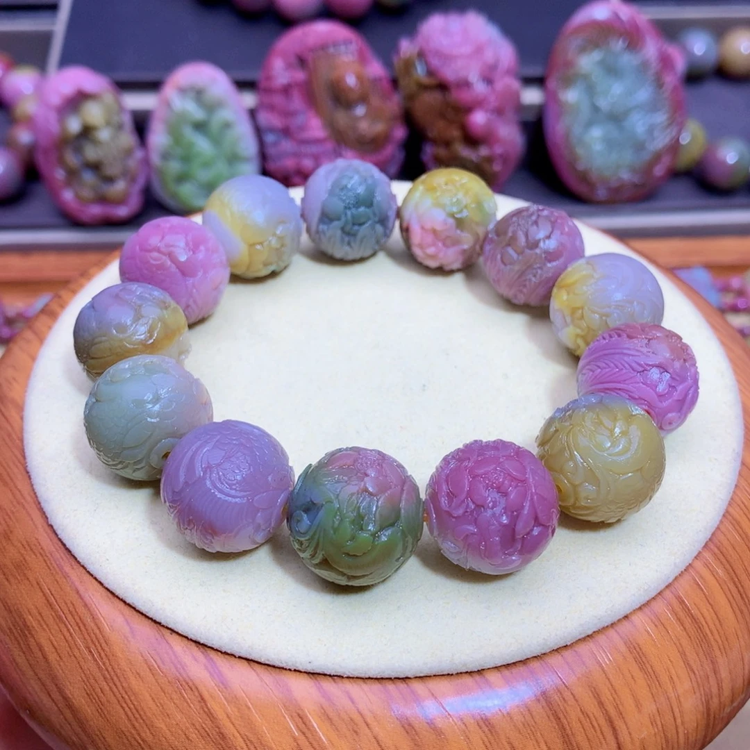 玛瑙未镶嵌手链盐源双十一