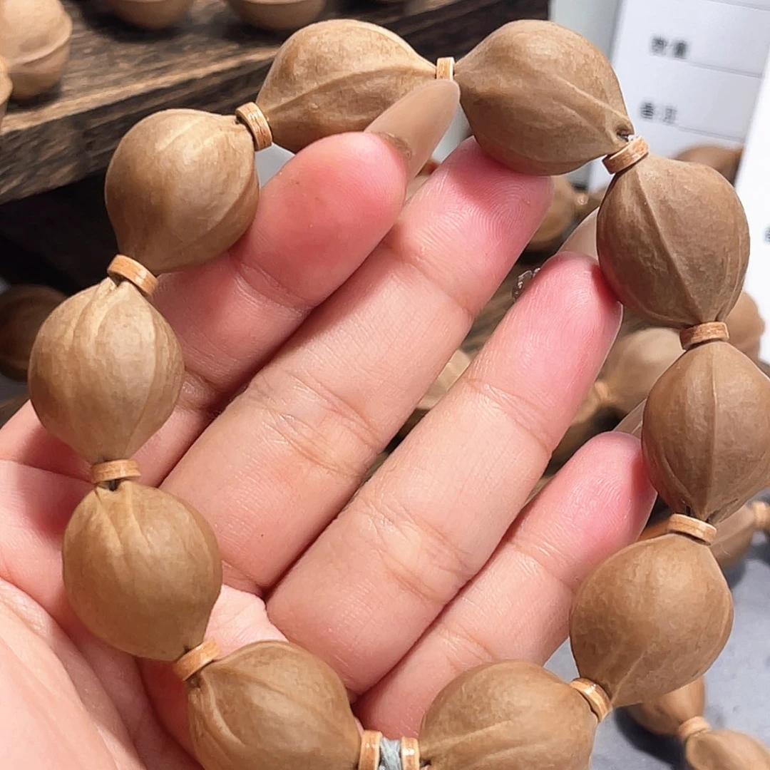 桃***甜橄榄核手串/手链