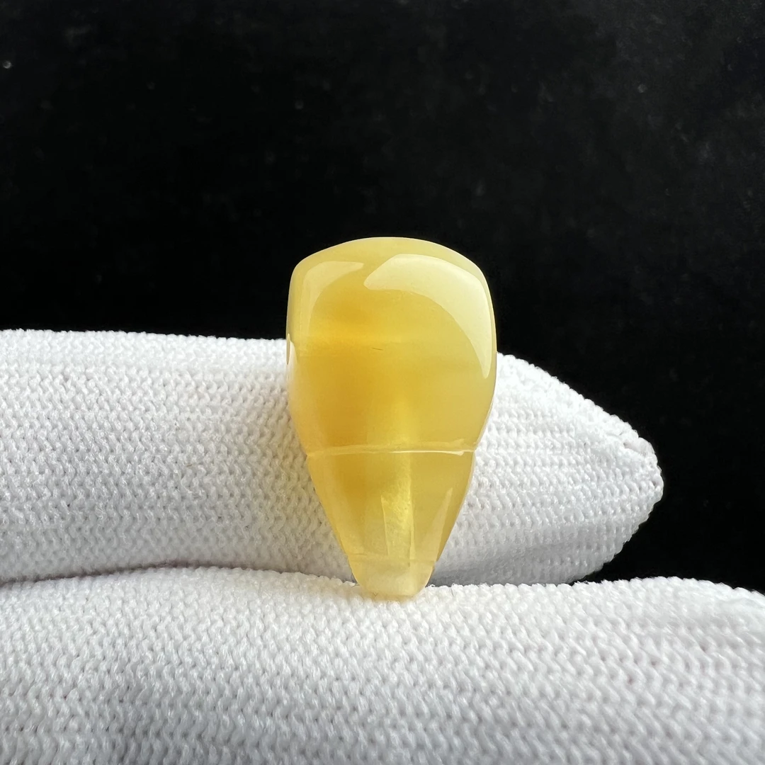 Z2108天然原矿蜜蜡 三通13.6*23.9*10.2mm支持复检 假一罚四