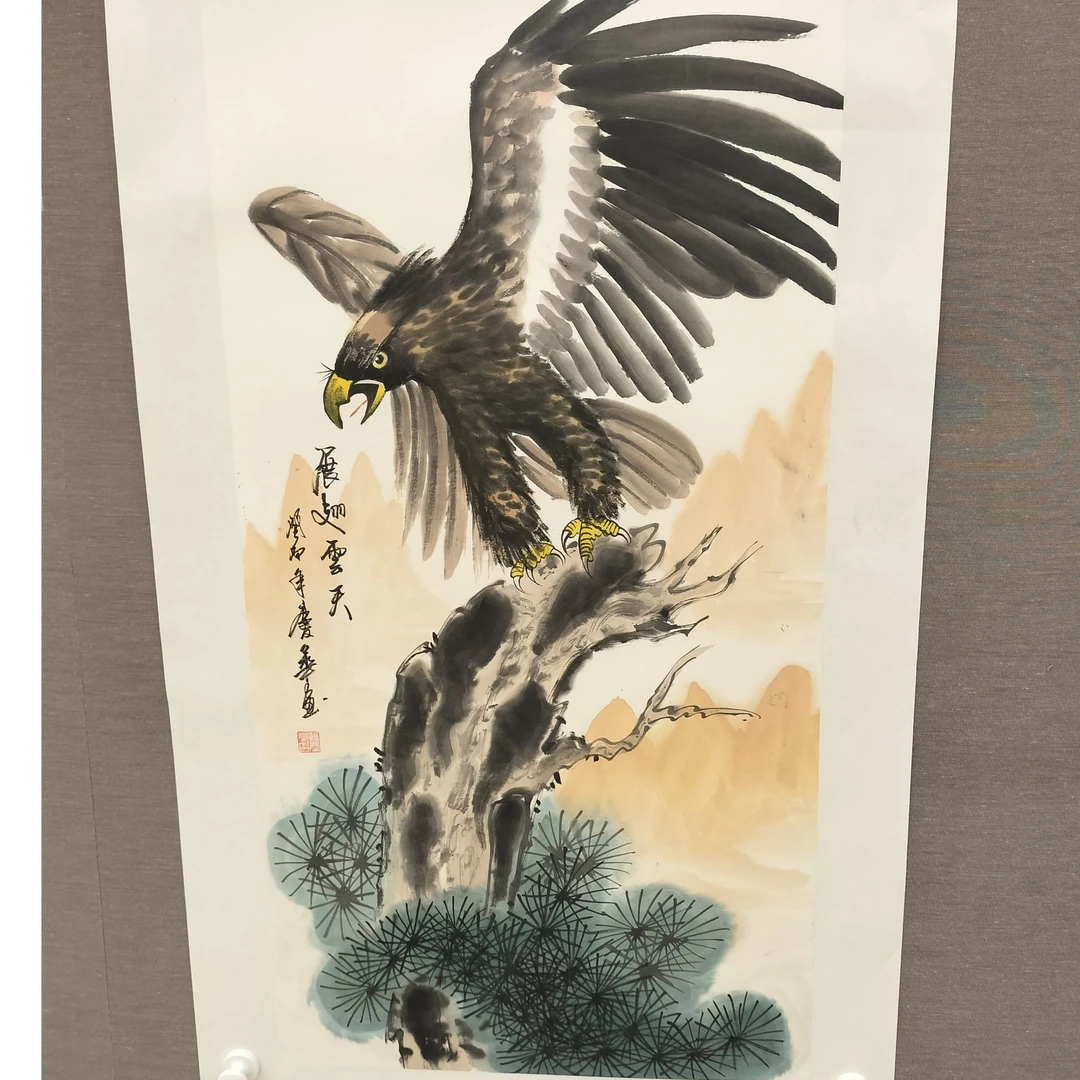 橱窗展示/大志文化WH/孙庆华老师/宣纸国画 /带证书