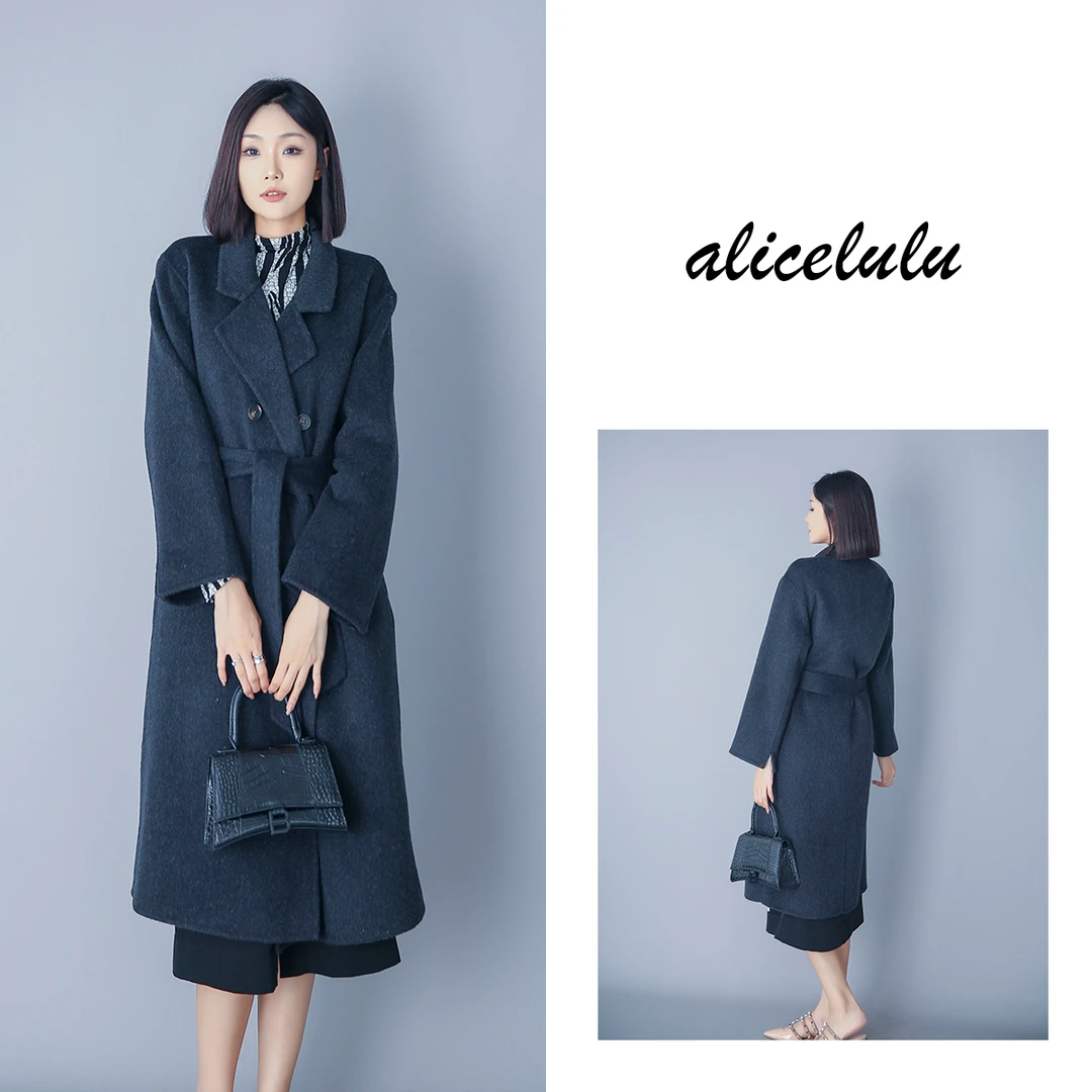 4 ALICE “大女主”毛呢大衣 柔糯细腻 显瘦绑带 S2139082Tr