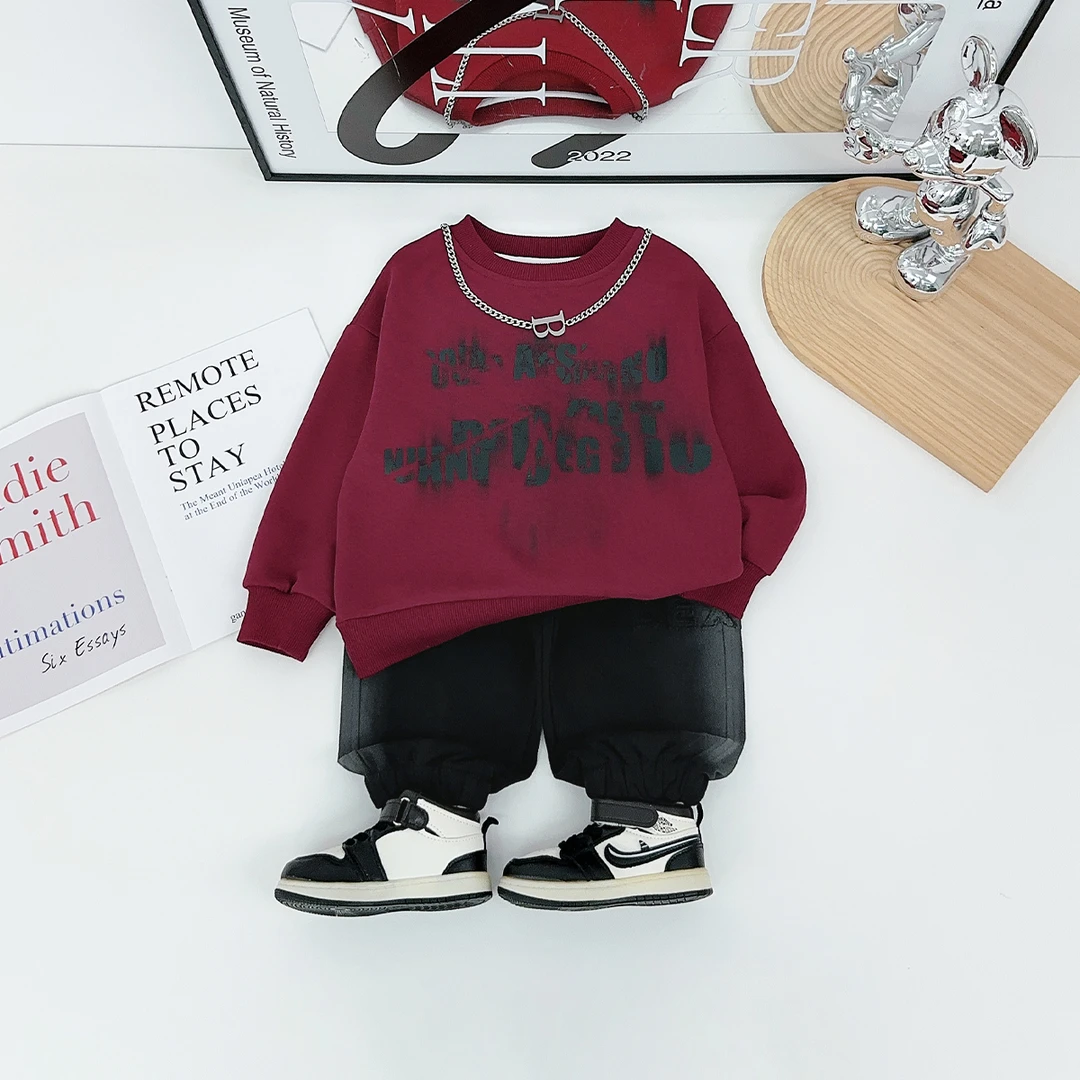 儿童卫衣长袖2025新款秋装男童秋季上衣洋气BDQ25169悠悠童话童装