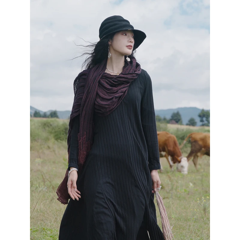 游尘衣物/黑莲连衣裙