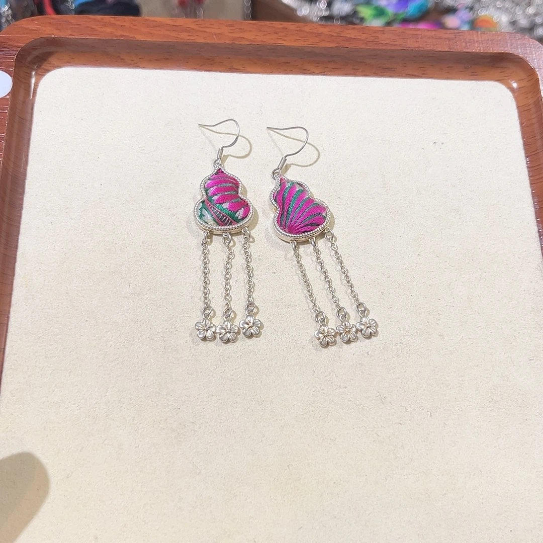 皮质铁合金耳环32343