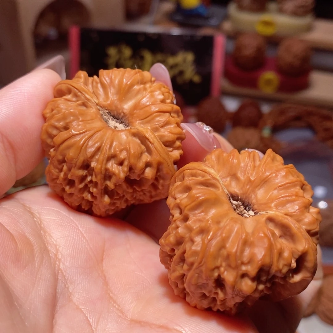 文玩核桃把件41尺全品平谷凹底