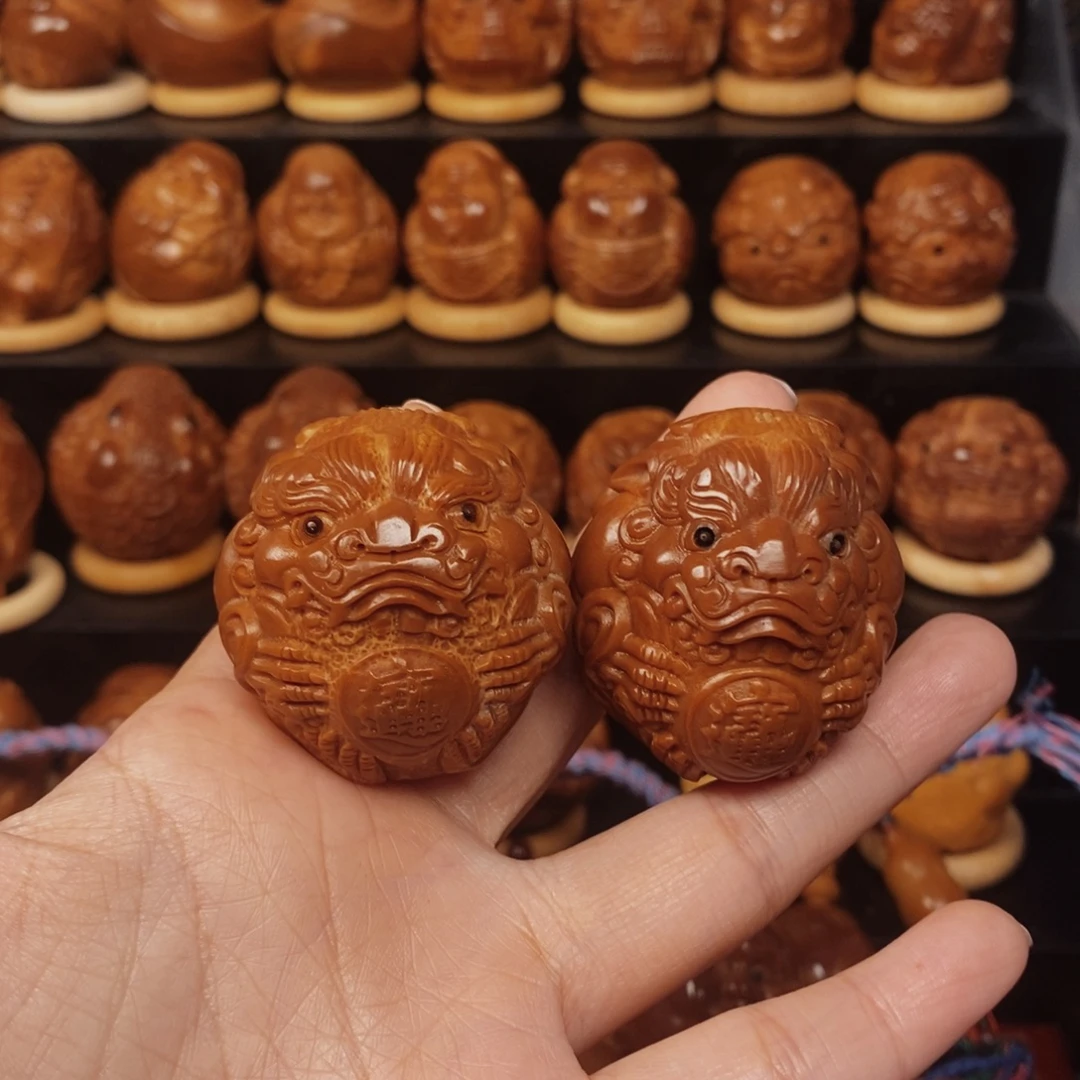 财***来橄榄核手串/手链貔貅一对0099