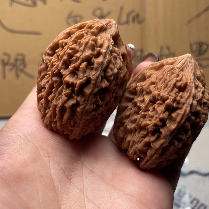 小***皮把件文玩核桃大蒜头36