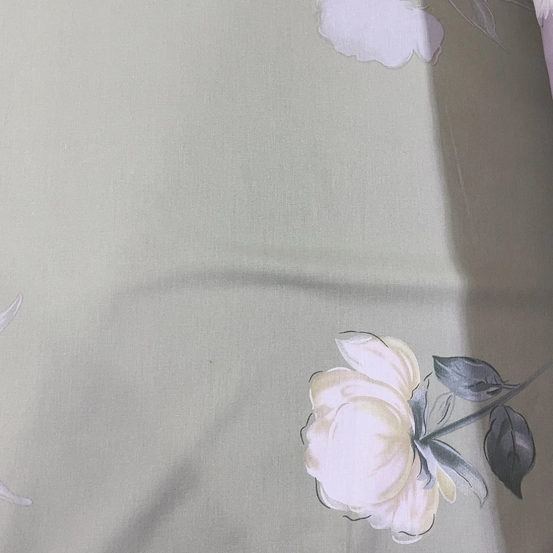 纯棉斜纹布绿色4.2米不加工