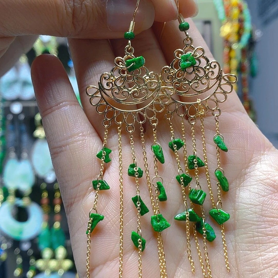 未镶嵌翡翠耳饰翡翠