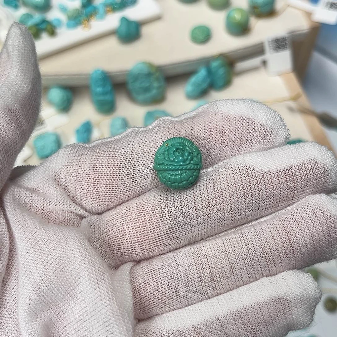 绿松石未镶嵌珠宝半成品