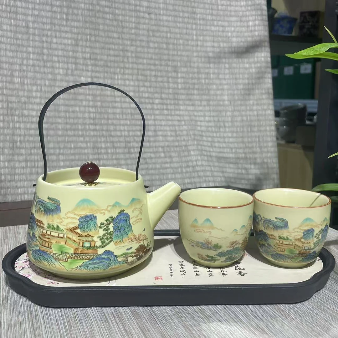 【中国邮政专属链接】山水汝窑茶具套组1633+3656