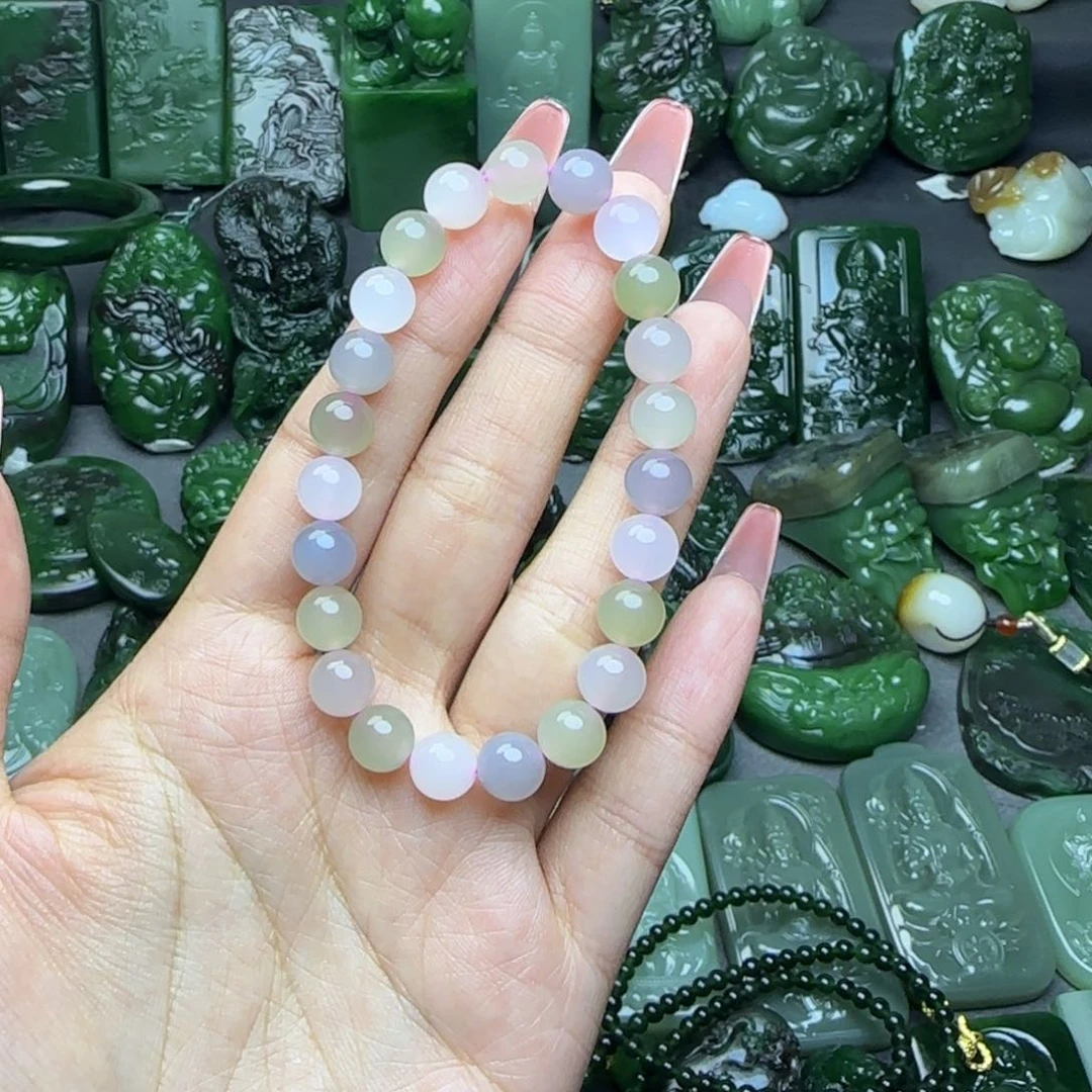 和田玉手串未镶嵌黎*
