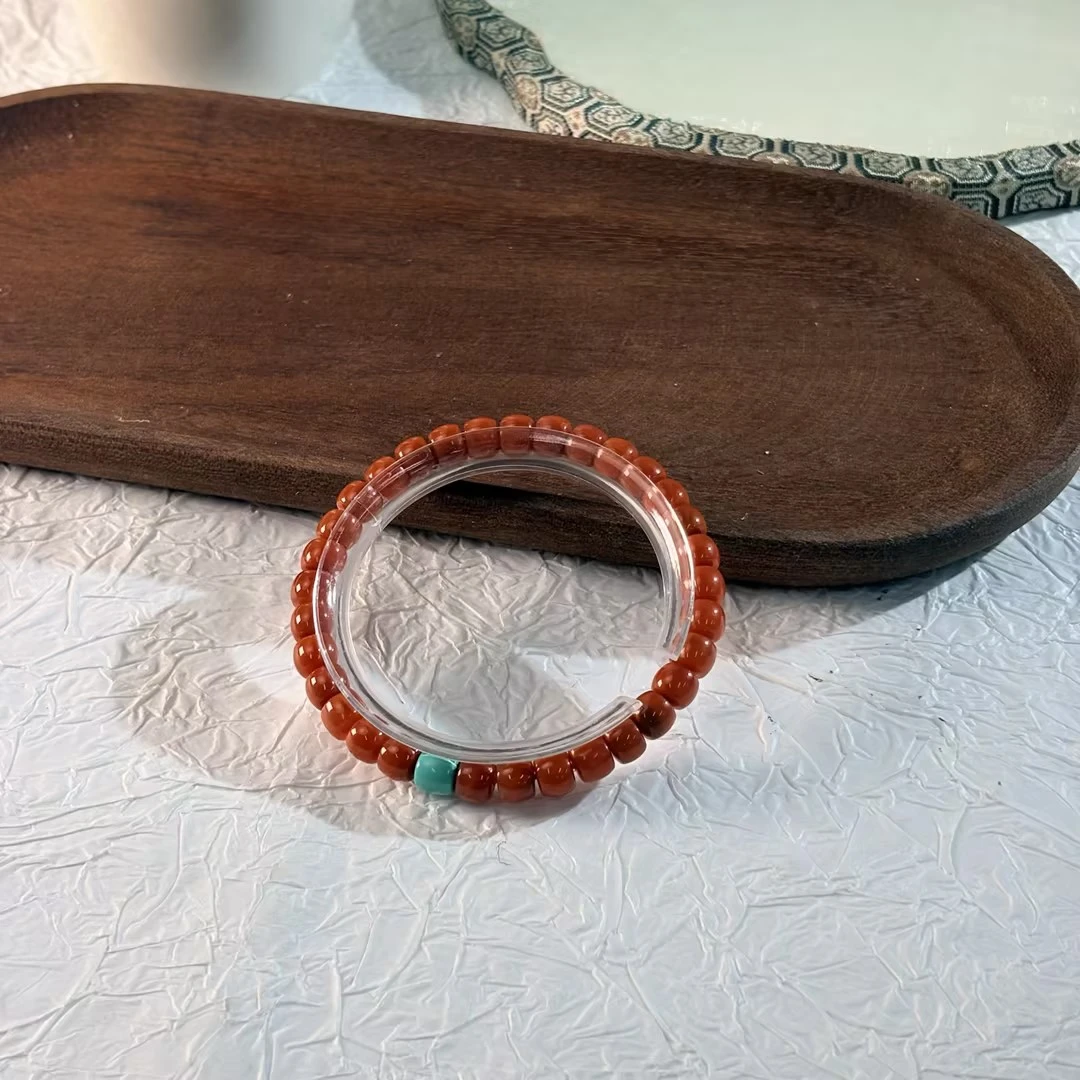 【七七专属】S925南红直切手串 多样性发一/6*4 KT0110159